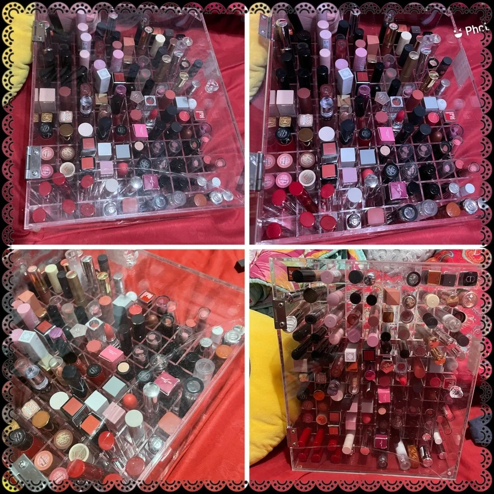 120grid acrylic lipstick holder